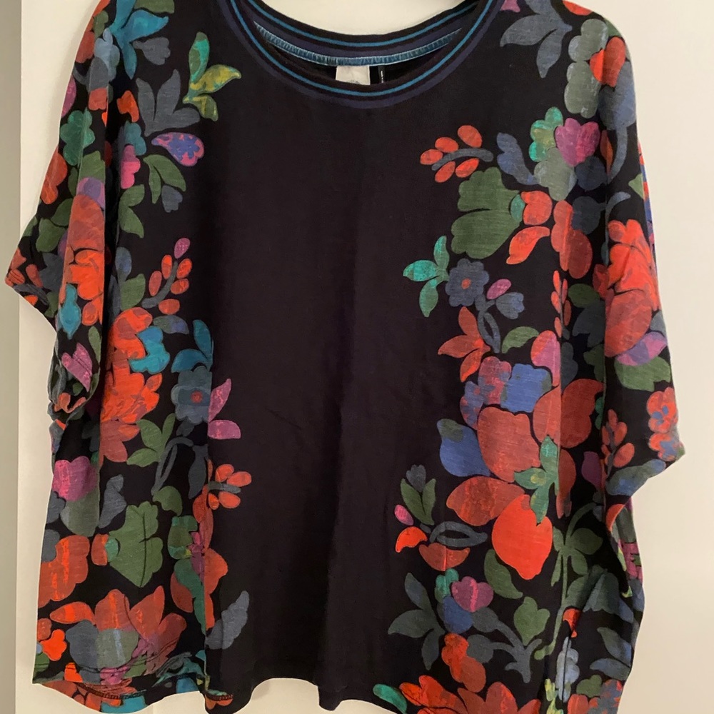 Akemi + Kin floral poncho top